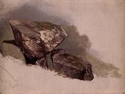 Asher Brown Durand Study of a Rock France oil painting artist